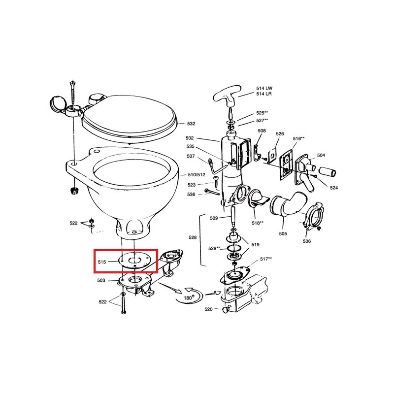 Joint embase pour WC manuel et électrique - RM69